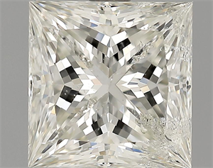 Picture of 2.06 Carats, Princess Diamond with  Cut, G Color, SI1 Clarity and Certified by EGL