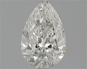 1.50 Carats, Pear Diamond with  Cut, F Color, SI2 Clarity and Certified by EGL