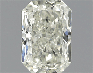 0.57 Carats, Radiant Diamond with  Cut, H Color, VS2 Clarity and Certified by EGL