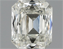 0.53 Carats, Radiant Diamond with  Cut, F Color, VS1 Clarity and Certified by EGL