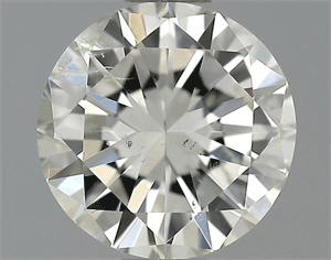 0.54 Carats, Round Diamond with Excellent Cut, H Color, VS2 Clarity and Certified by EGL