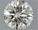 0.52 Carats, Round Diamond with Excellent Cut, G Color, SI2 Clarity and Certified by EGL