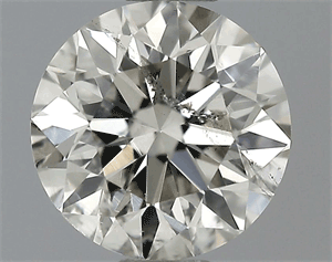 Picture of 0.52 Carats, Round Diamond with Excellent Cut, G Color, SI2 Clarity and Certified by EGL