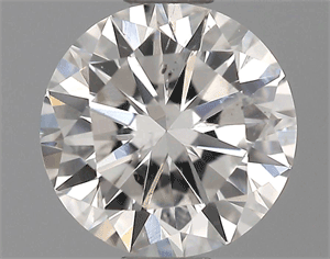 0.51 Carats, Round Diamond with Excellent Cut, D Color, SI1 Clarity and Certified by EGL