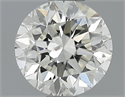 0.50 Carats, Round Diamond with Very Good Cut, G Color, SI1 Clarity and Certified by EGL