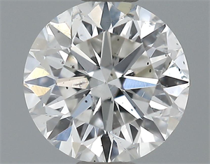 Picture of 0.50 Carats, Round Diamond with Excellent Cut, E Color, SI1 Clarity and Certified by EGL