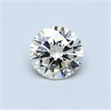 0.50 Carats, Round Diamond with Excellent Cut, I Color, VVS1 Clarity and Certified by EGL