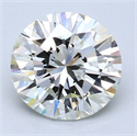 1.70 quilates, Redondo Diamante , Color J, claridad VVS2 y certificado por GIA