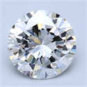 2.05 Carats, Round Diamond with Very Good Cut, F Color, IF Clarity and Certified by GIA