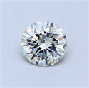 0.57 Carats, Round Diamond with Excellent Cut, G Color, SI1 Clarity and Certified by EGL