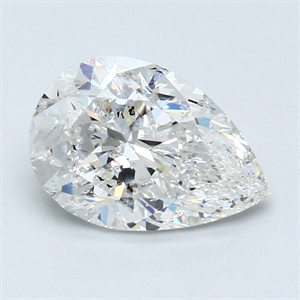 Picture of 2.01 Carats, Pear Diamond with  Cut, F Color, I1 Clarity and Certified by GIA