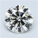 2.54 Carats, Round Diamond with Excellent Cut, H Color, SI2 Clarity and Certified by EGL