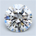 2.04 Carats, Round Diamond with Excellent Cut, E Color, VS1 Clarity and Certified by GIA