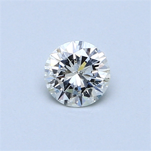 0.34 Carats, Round Diamond with Excellent Cut, G Color, SI2 Clarity and Certified by EGL