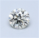 0.55 Carats, Round Diamond with Excellent Cut, H Color, VS2 Clarity and Certified by EGL