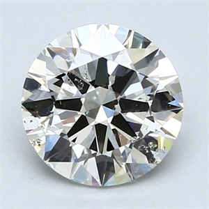 Picture of 2.00 Carats, Round Diamond with Excellent Cut, K Color, SI2 Clarity and Certified by GIA