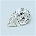 0.60 Carats, Pear Diamond with  Cut, F Color, VS1 Clarity and Certified by GIA