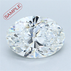 Picture of 0.42 Carats, Oval Diamond with  Cut, H Color, VS2 Clarity and Certified by IGI
