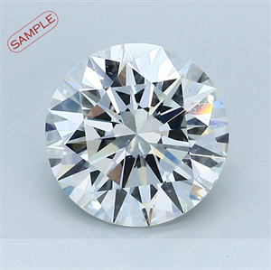 0.50 Carats, Round Diamond with Very Good Cut, G Color, SI1 Clarity and Certified by EGL