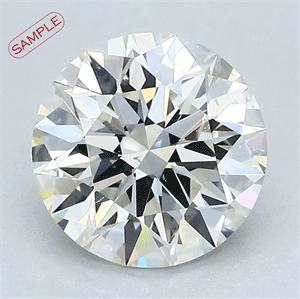 0.70 Carats, Round Diamond with Fair Cut, K Color, I1 Clarity and Certified by GIA