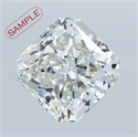 0.72 Carats, Radiant Diamond with  Cut, I Color, SI1 Clarity and Certified by EGL