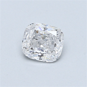 0.46 Carats, Cushion Diamond with  Cut, D Color, SI2 Clarity and Certified by EGL