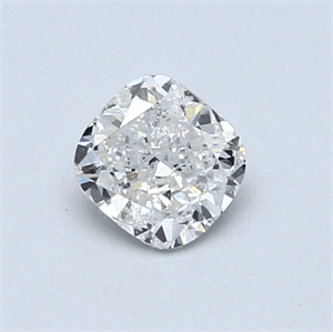 0.53 Carats, Cushion Diamond with  Cut, D Color, SI2 Clarity and Certified by EGL