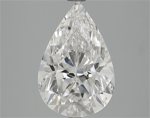 5.01 Carats, Pear Diamond with  Cut, H Color, VVS2 Clarity and Certified by GIA