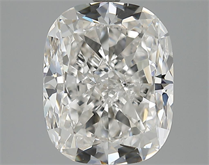 5.05 Carats, Cushion Diamond with  Cut, H Color, SI1 Clarity and Certified by GIA