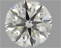 0.51 Carats, Round Diamond with Excellent Cut, N Color, VS1 Clarity and Certified by GIA