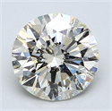 2.20 Carats, Round Diamond with Excellent Cut, H Color, SI2 Clarity and Certified by EGL