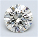2.01 Carats, Round Diamond with Excellent Cut, H Color, SI2 Clarity and Certified by EGL