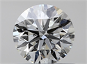 Natural Diamond 0.51 Carats, Round with Excellent Cut, J Color, VS1 Clarity and Certified by GIA