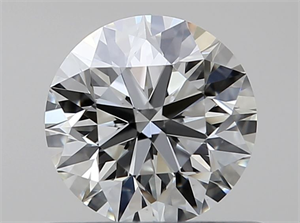 Picture of Natural Diamond 0.51 Carats, Round with Excellent Cut, J Color, VS1 Clarity and Certified by GIA