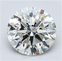 Natural Diamond 2.01 Carats, Round with Excellent Cut, J Color, VS1 Clarity and Certified by GIA