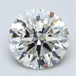 Picture of Natural Diamond 2.01 Carats, Round with Excellent Cut, J Color, VS1 Clarity and Certified by GIA