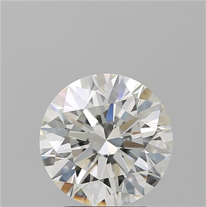 Picture of Natural Diamond 3.01 Carats, Round with Excellent Cut, I Color, VVS2 Clarity and Certified by GIA