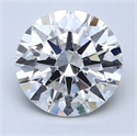 Natural Diamond 2.04 Carats, Round with Excellent Cut, G Color, SI2 Clarity and Certified by IGI