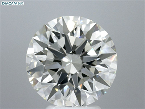 Picture of Natural Diamond 5.00 Carats, Round with Excellent Cut, I Color, VS1 Clarity and Certified by GIA