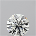 Natural Diamond 0.57 Carats, Round with Excellent Cut, H Color, SI1 Clarity and Certified by IGI