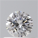 Natural Diamond 0.40 Carats, Round with Excellent Cut, D Color, VS2 Clarity and Certified by GIA