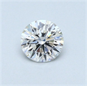 Natural Diamond 0.43 Carats, Round with Very Good Cut, F Color, VS2 Clarity and Certified by GIA