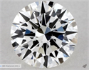 Natural Diamond 0.41 Carats, Round with Excellent Cut, H Color, IF Clarity and Certified by GIA