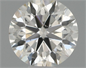 Natural Diamond 0.41 Carats, Round with Excellent Cut, G Color, VS2 Clarity and Certified by IGI