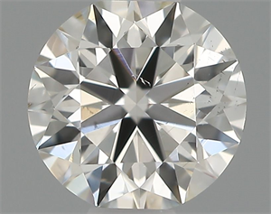 Picture of Natural Diamond 0.41 Carats, Round with Excellent Cut, G Color, VS2 Clarity and Certified by IGI