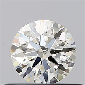 Picture of Natural Diamond 0.45 Carats, Round with Excellent Cut, I Color, SI1 Clarity and Certified by GIA