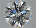 Natural Diamond 4.50 Carats, Round with Excellent Cut, H Color, VS1 Clarity and Certified by GIA