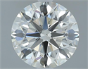 Natural Diamond 2.01 Carats, Round with Excellent Cut, J Color, SI1 Clarity and Certified by GIA