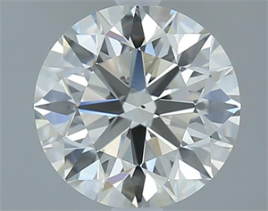 Picture of Natural Diamond 2.01 Carats, Round with Excellent Cut, J Color, SI1 Clarity and Certified by GIA