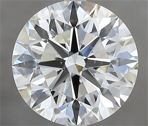 Picture of Natural Diamond 3.02 Carats, Round with Excellent Cut, J Color, SI1 Clarity and Certified by GIA